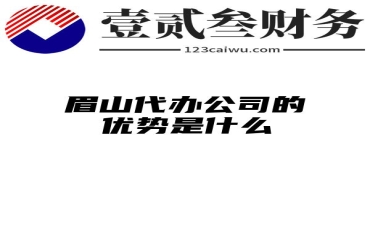 眉山代办公司的优势是什么