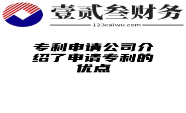 专利申请公司介绍了申请专利的优点